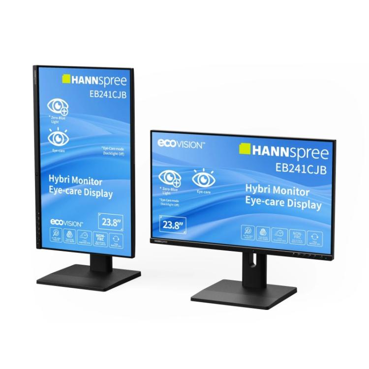 Hannspree - Hybri Monitor EB241CJB pantalla para PC 60,5 cm (23.8") 1920 x 1080 Pixeles Full HD LCD Negro