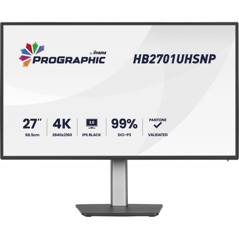 iiyama - PROGRAPHIC HB2701UHSNP-B1 pantalla para PC 68,6 cm (27") 3840 x 2160 Pixeles 4K Ultra HD LCD Negro