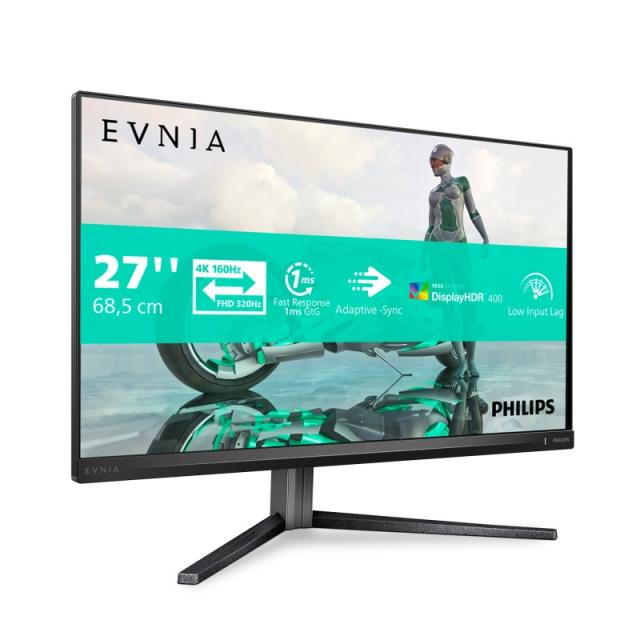 Philips - Evnia 3000 27M2N3800A/00 pantalla para PC 68,6 cm (27") 3840 x 2160 Pixeles 4K Ultra HD LCD Gris