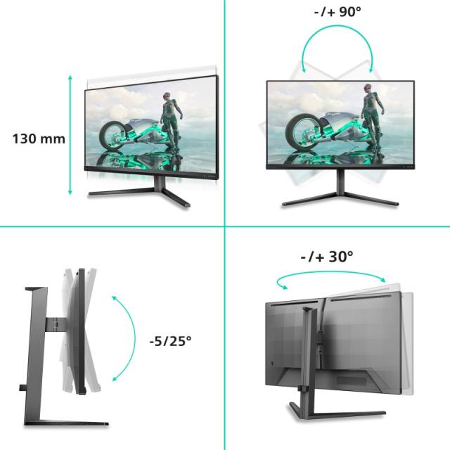 Philips - Evnia 3000 27M2N3800A/00 pantalla para PC 68,6 cm (27") 3840 x 2160 Pixeles 4K Ultra HD LCD Gris
