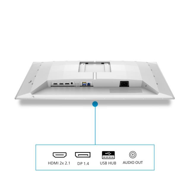 Philips - Evnia 6000 27M2N6501L/00 pantalla para PC 67,3 cm (26.5") 2560 x 1440 Pixeles Quad HD QD-OLED Blanco