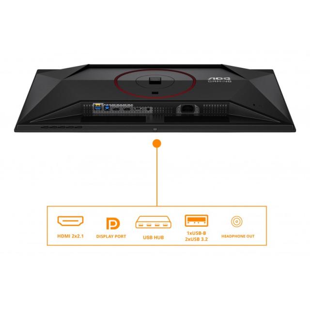 AOC - G4 Q27G4SDR pantalla para PC 67,3 cm (26.5") 2560 x 1440 Pixeles Quad HD QD-OLED Negro, Rojo