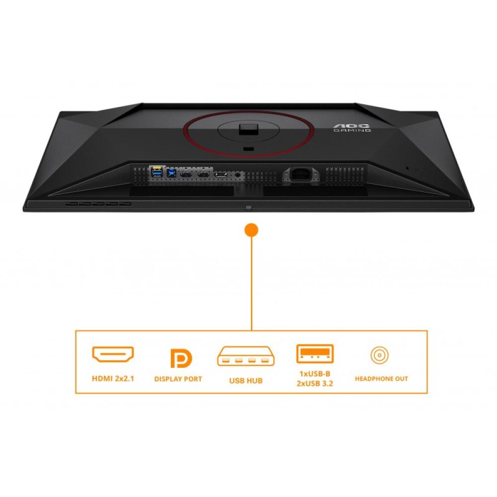 AOC - G4 Q27G4SDR pantalla para PC 67,3 cm (26.5") 2560 x 1440 Pixeles Quad HD QD-OLED Negro, Rojo