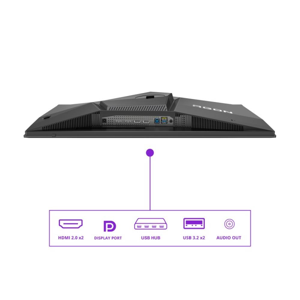 AOC - AGON PRO AG276QZD2 pantalla para PC 67,3 cm (26.5") 2560 x 1440 Pixeles Quad HD QD-OLED Negro, Gris