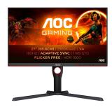 AOC - G3 Q27G3XMN/BK pantalla para PC 68,6 cm (27") 2560 x 1440 Pixeles 2K Ultra HD LED Negro, Rojo