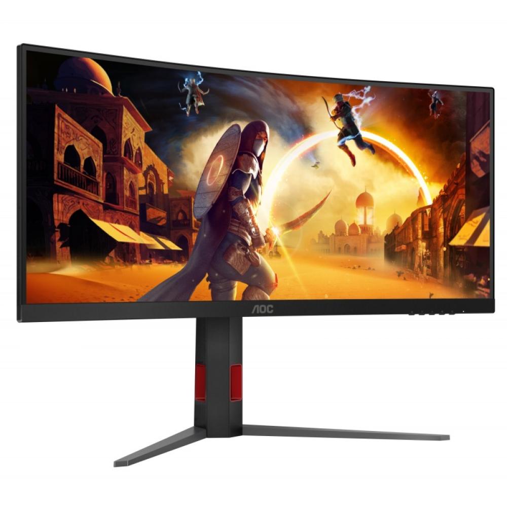 AOC - G4 CU34G4Z pantalla para PC 86,4 cm (34") 3440 x 1440 Pixeles Wide Quad HD LED Negro, Rojo