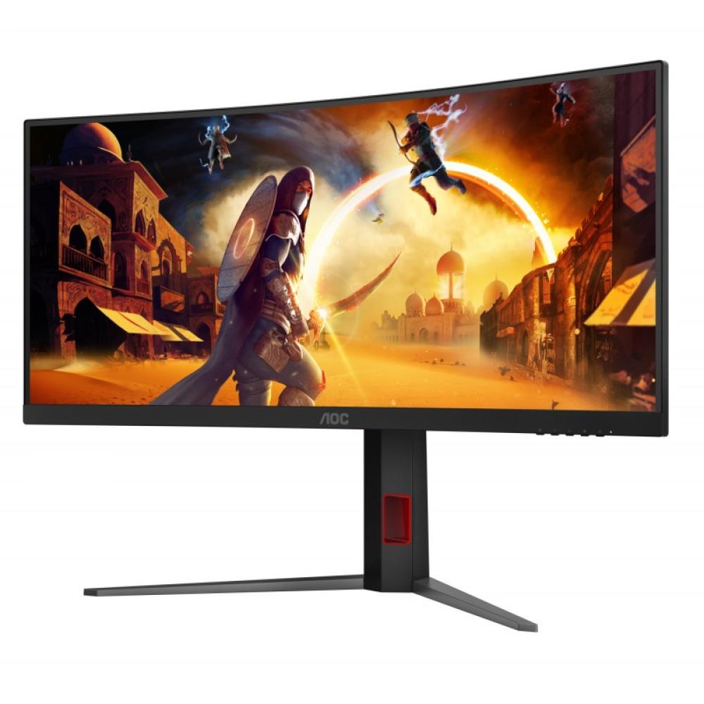 AOC - G4 CU34G4Z pantalla para PC 86,4 cm (34") 3440 x 1440 Pixeles Wide Quad HD LED Negro, Rojo