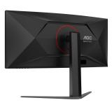 AOC - G4 CU34G4Z pantalla para PC 86,4 cm (34") 3440 x 1440 Pixeles Wide Quad HD LED Negro, Rojo