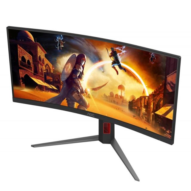 AOC - G4 CU34G4Z pantalla para PC 86,4 cm (34") 3440 x 1440 Pixeles Wide Quad HD LED Negro, Rojo