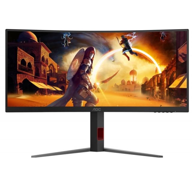 AOC - G4 CU34G4Z pantalla para PC 86,4 cm (34") 3440 x 1440 Pixeles Wide Quad HD LED Negro, Rojo