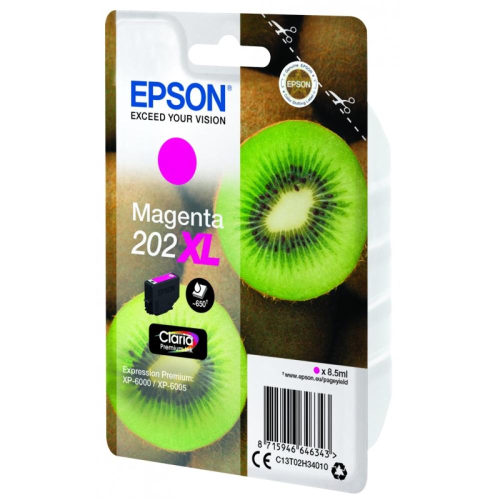 Epson - Kiwi Singlepack Magenta 202XL Claria Premium Ink