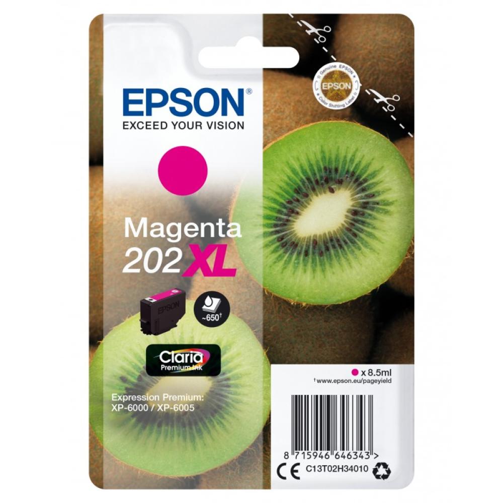 Epson - Kiwi Singlepack Magenta 202XL Claria Premium Ink