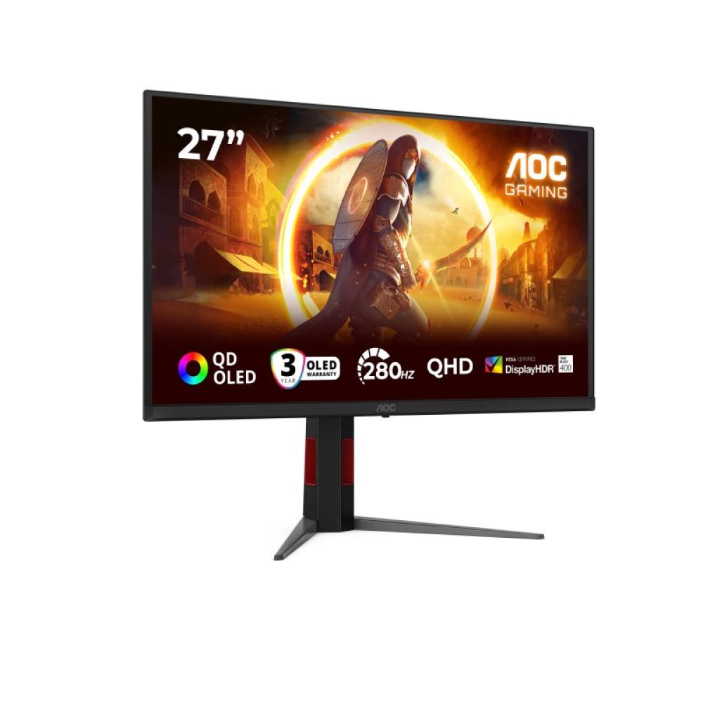 AOC - G4 Q27G4ZD pantalla para PC 68,6 cm (27") 2560 x 1440 Pixeles Quad HD QD-OLED Negro, Rojo