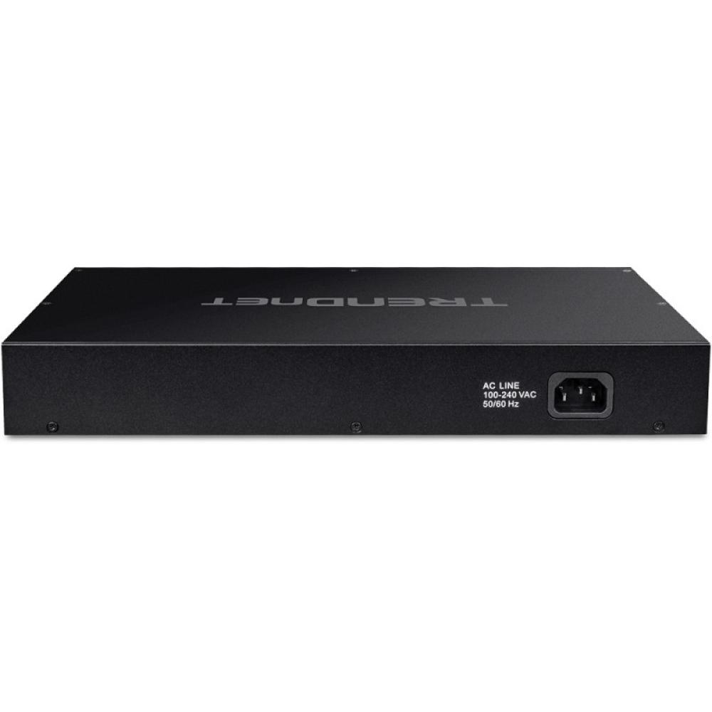 Trendnet - TPE-BG102G switch No administrado Gigabit Ethernet (10/100/1000) Energía sobre Ethernet (PoE) 1U Negro