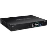 Trendnet - TPE-BG102G switch No administrado Gigabit Ethernet (10/100/1000) Energía sobre Ethernet (PoE) 1U Negro
