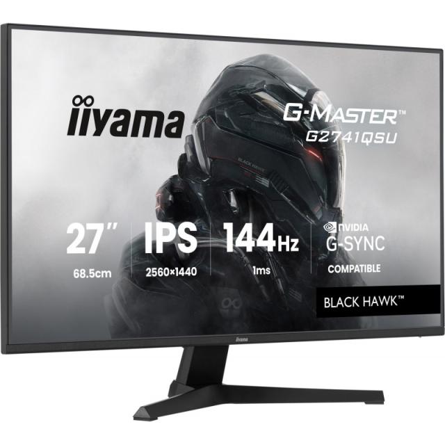 iiyama - G-MASTER G2741QSU-B1 pantalla para PC 68,6 cm (27") 2560 x 1440 Pixeles 4K Ultra HD QLED Negro