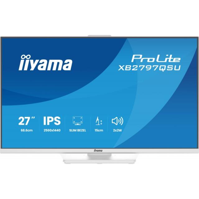iiyama - ProLite XB2797QSU-W1 pantalla para PC 68,6 cm (27") 2560 x 1440 Pixeles Quad HD LED Blanco