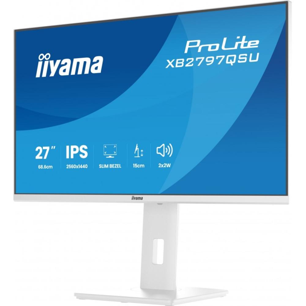 iiyama - ProLite XB2797QSU-W1 pantalla para PC 68,6 cm (27") 2560 x 1440 Pixeles Quad HD LED Blanco