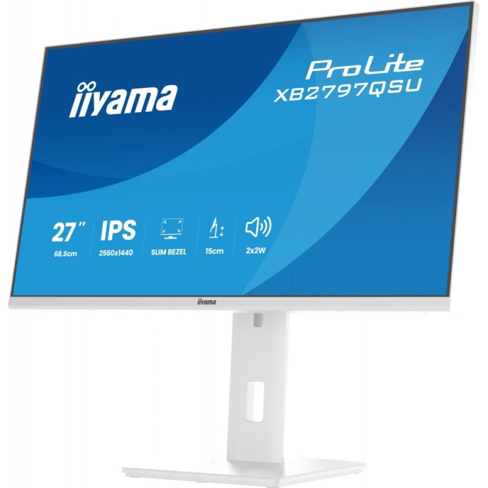 iiyama - ProLite XB2797QSU-W1 pantalla para PC 68,6 cm (27") 2560 x 1440 Pixeles Quad HD LED Blanco