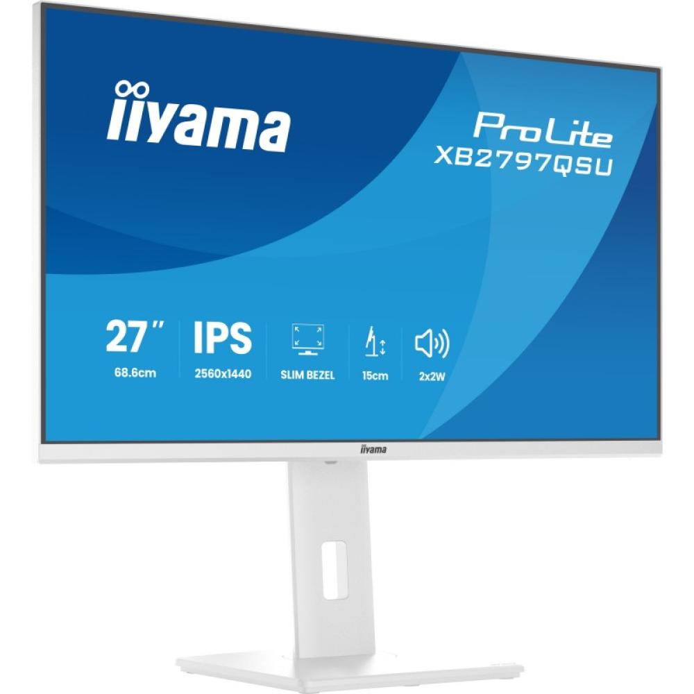 iiyama - ProLite XB2797QSU-W1 pantalla para PC 68,6 cm (27") 2560 x 1440 Pixeles Quad HD LED Blanco