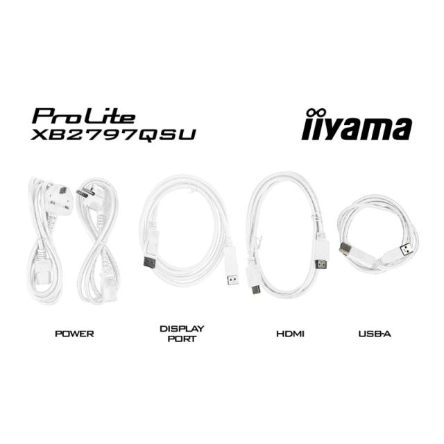 iiyama - ProLite XB2797QSU-W1 pantalla para PC 68,6 cm (27") 2560 x 1440 Pixeles Quad HD LED Blanco