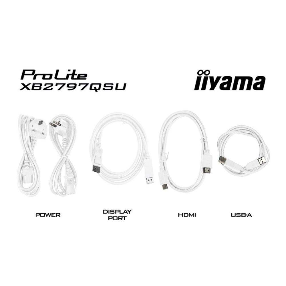 iiyama - ProLite XB2797QSU-W1 pantalla para PC 68,6 cm (27") 2560 x 1440 Pixeles Quad HD LED Blanco