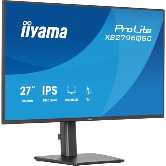 iiyama - ProLite XB2796QSC-B1 pantalla para PC 68,6 cm (27") 2560 x 1440 Pixeles Quad HD LED Negro