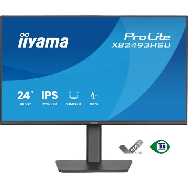 iiyama - ProLite XB2493HSU-B1 pantalla para PC 60,5 cm (23.8") 1920 x 1080 Pixeles Full HD LED Negro