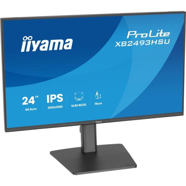 iiyama - ProLite XB2493HSU-B1 pantalla para PC 60,5 cm (23.8") 1920 x 1080 Pixeles Full HD LED Negro