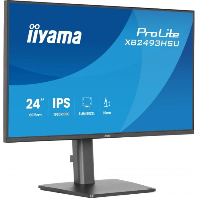 iiyama - ProLite XB2493HSU-B1 pantalla para PC 60,5 cm (23.8") 1920 x 1080 Pixeles Full HD LED Negro