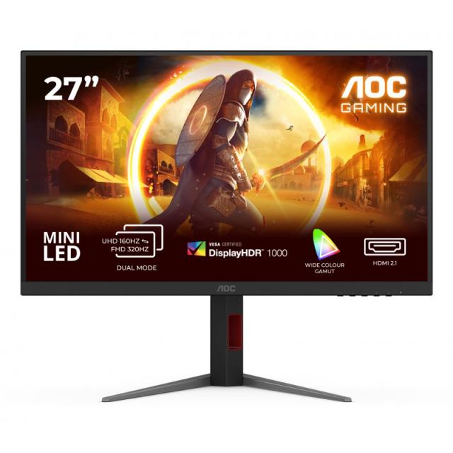 AOC - G4 U27G4XM pantalla para PC 68,6 cm (27") 3840 x 2160 Pixeles 4K Ultra HD LED Negro, Rojo