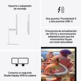 Apple - Studio Display XDR - Vidrio estándar - Soporte con inclinación y altura ajustables