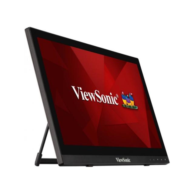 Viewsonic - TD1630-3 pantalla para PC 39,6 cm (15.6") 1366 x 768 Pixeles HD LCD Pantalla táctil Multi-usuario Negro