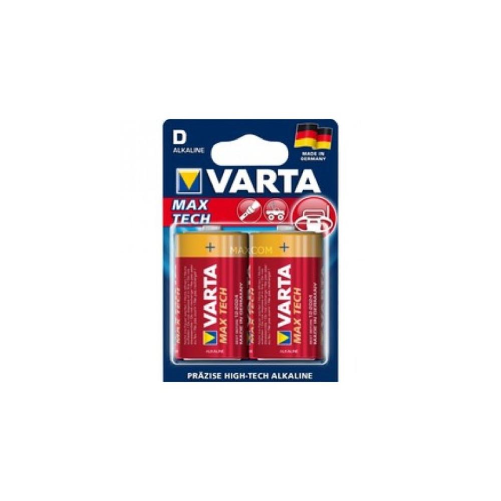 Varta - MAX TECH 2x Alkaline D Batería de un solo uso Alcalino