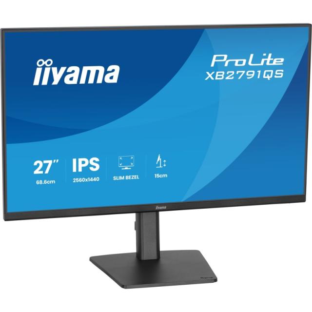 iiyama - ProLite XB2791QS-B1 pantalla para PC 68,6 cm (27") 2560 x 1440 Pixeles Quad HD LED Negro