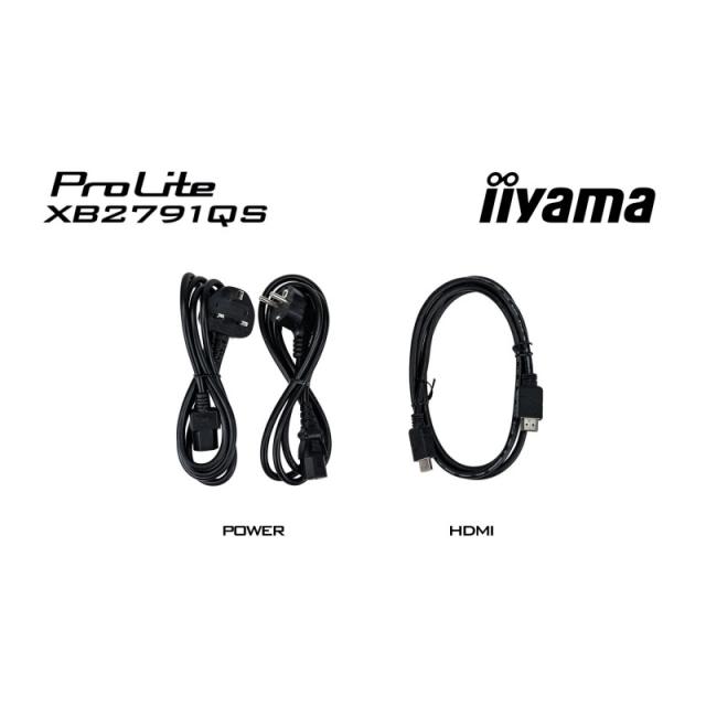 iiyama - ProLite XB2791QS-B1 pantalla para PC 68,6 cm (27") 2560 x 1440 Pixeles Quad HD LED Negro
