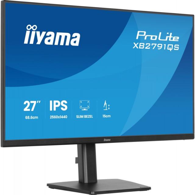 iiyama - ProLite XB2791QS-B1 pantalla para PC 68,6 cm (27") 2560 x 1440 Pixeles Quad HD LED Negro