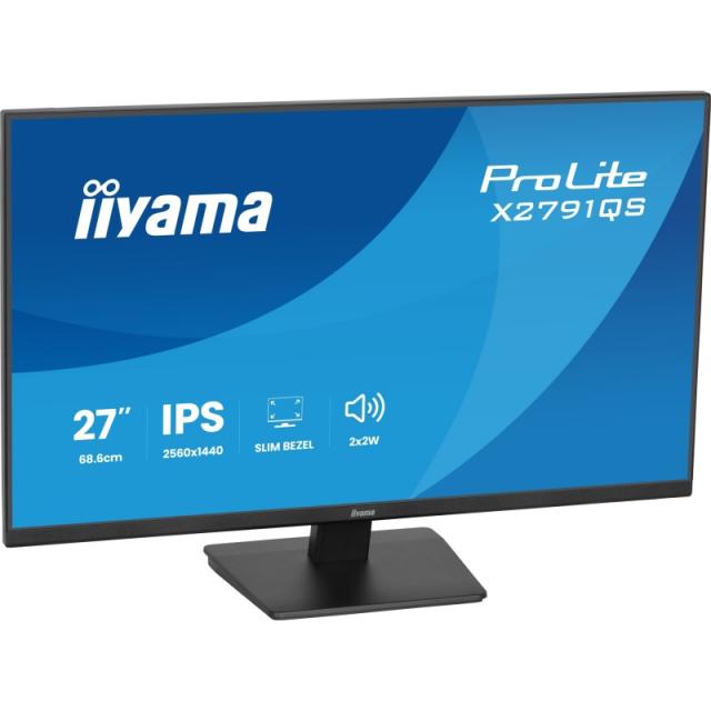 iiyama - ProLite X2791QS-B1 pantalla para PC 68,6 cm (27") 2560 x 1440 Pixeles Quad HD LED Negro