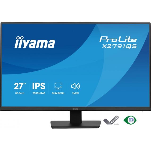 iiyama - ProLite X2791QS-B1 pantalla para PC 68,6 cm (27") 2560 x 1440 Pixeles Quad HD LED Negro