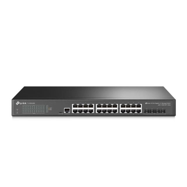 TP-Link - JetStream TL-SG3428X switch Gestionado L2+/L3 Gigabit Ethernet (10/100/1000) 1U Negro