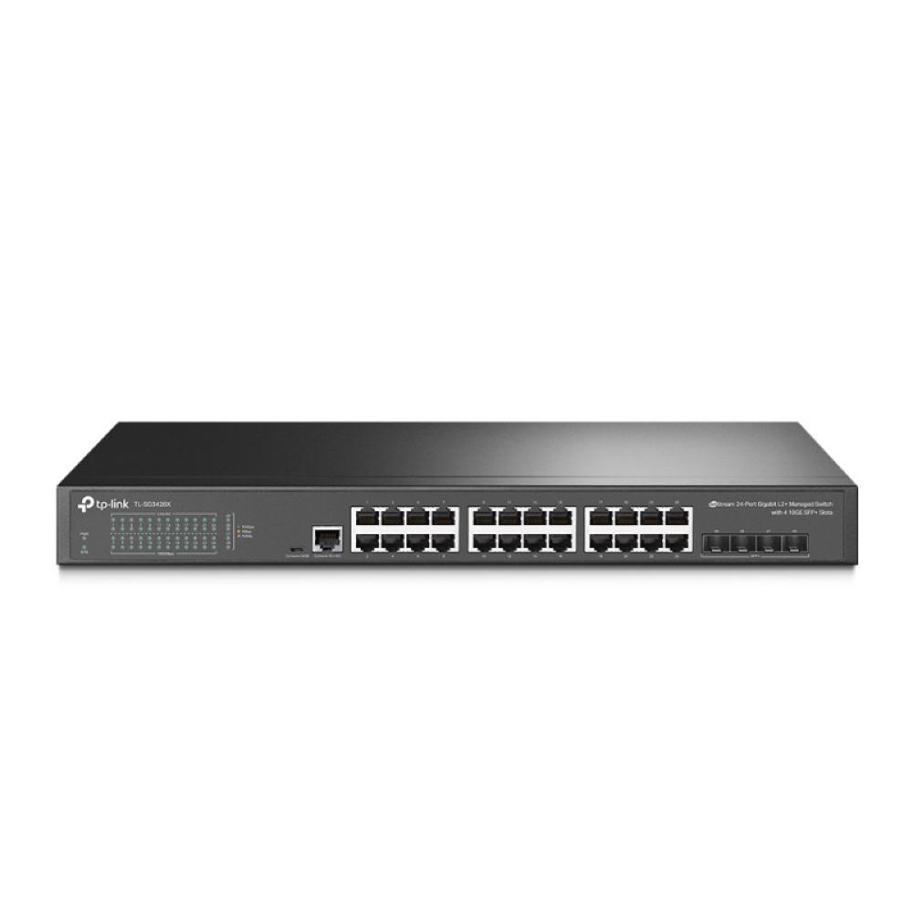 TP-Link - JetStream TL-SG3428X switch Gestionado L2+/L3 Gigabit Ethernet (10/100/1000) 1U Negro