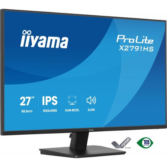 iiyama - ProLite X2791HS-B1 pantalla para PC 68,6 cm (27") 1920 x 1080 Pixeles Full HD LED Negro