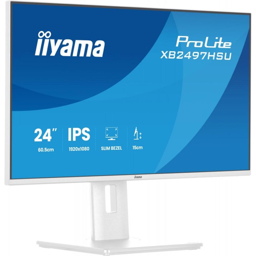 iiyama - ProLite XB2497HSU-W1 pantalla para PC 60,5 cm (23.8") 1920 x 1080 Pixeles Full HD LED Blanco