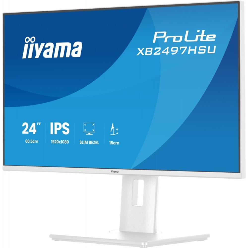 iiyama - ProLite XB2497HSU-W1 pantalla para PC 60,5 cm (23.8") 1920 x 1080 Pixeles Full HD LED Blanco
