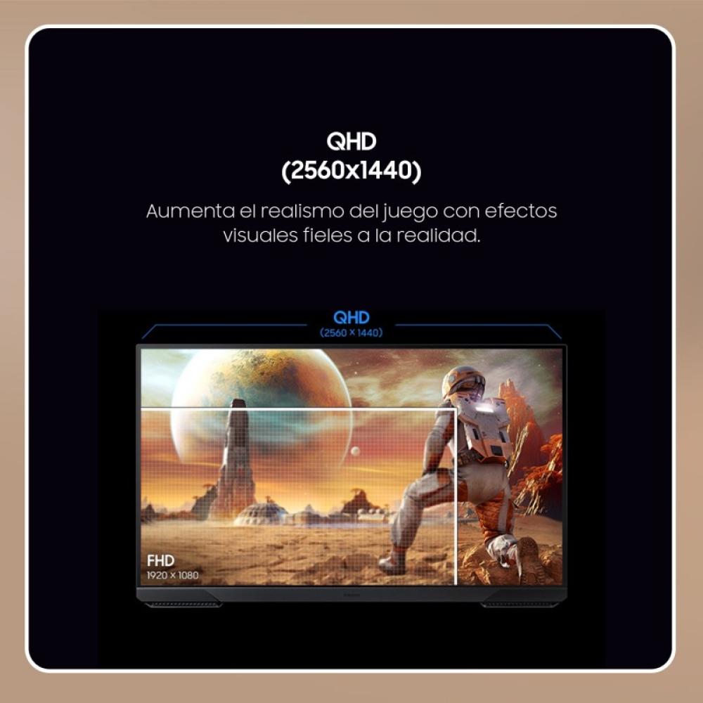 Samsung - Monitor Gaming 27" Odyssey G5 G5F1 QHD 180Hz Plano