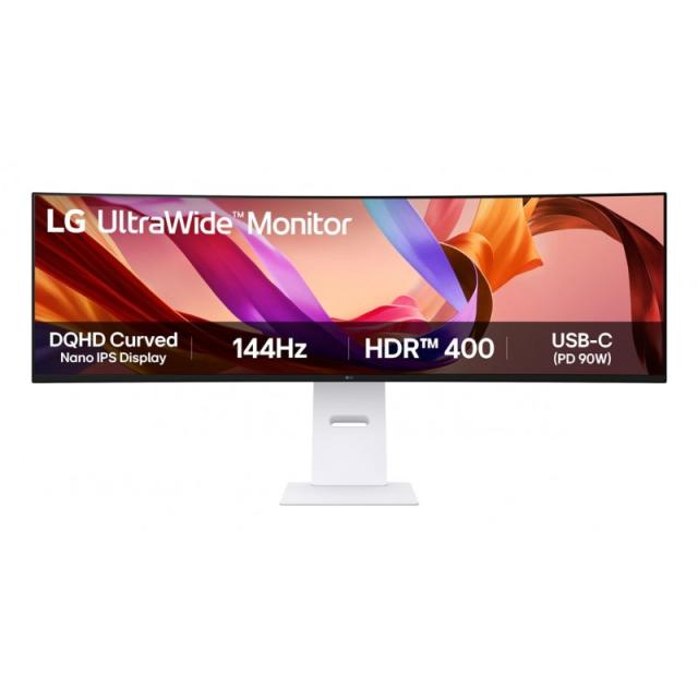 LG - 49U950A-W pantalla para PC 124,5 cm (49") 5120 x 1440 Pixeles Dual QHD LED Negro, Blanco