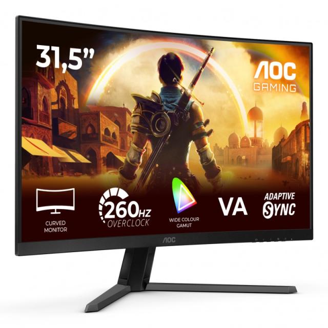 AOC - G4 C32G42ZE pantalla para PC 80 cm (31.5") 1920 x 1080 Pixeles Full HD LED Negro, Rojo