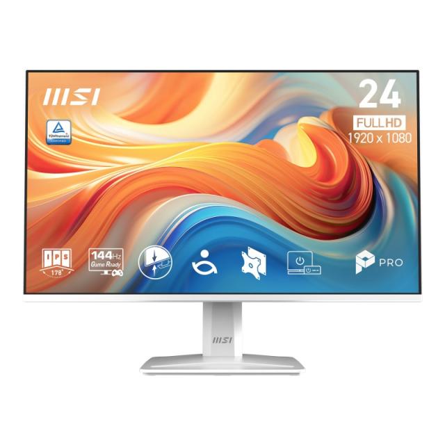 MSI - Pro MP243W E14 pantalla para PC 60,5 cm (23.8") 1920 x 1080 Pixeles Full HD LCD Blanco