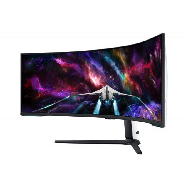 Samsung - G95NC pantalla para PC 144,8 cm (57") 7680 x 2160 Pixeles Dual UHD LED Negro, Blanco