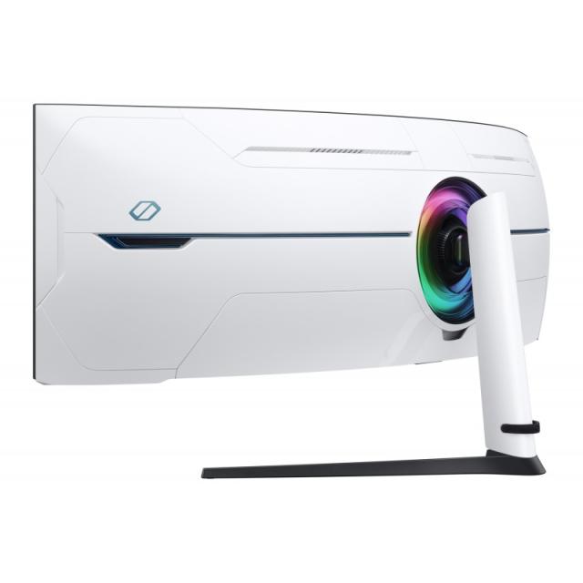 Samsung - G95NC pantalla para PC 144,8 cm (57") 7680 x 2160 Pixeles Dual UHD LED Negro, Blanco